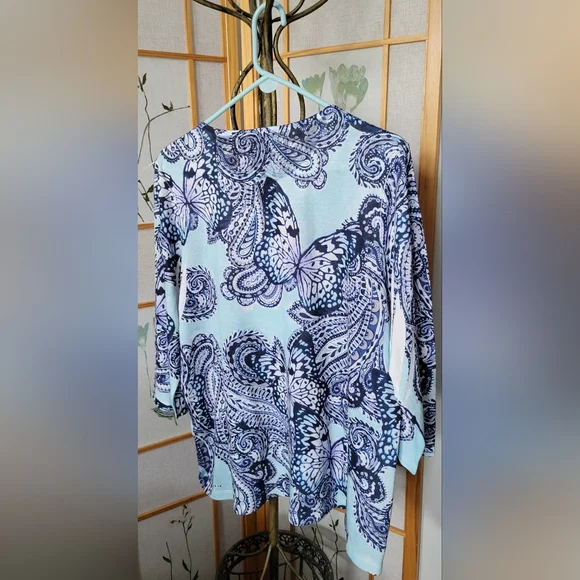 Chico's butterfly top - Picture 2 of 4